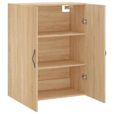 vidaXL Ντουλάπι Επιτοίχιο Sonoma Δρυς 69,5x34x90cm Επεξεργ. Ξύλο 1 τεμ.