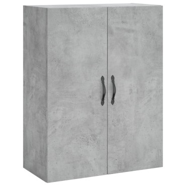 vidaXL Ντουλάπι Επιτοίχιο Γκρι Σκυροδεμ. 69,5x34x90cm Επεξεργ. Ξύλο 1 τεμ.