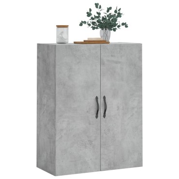 vidaXL Ντουλάπι Επιτοίχιο Γκρι Σκυροδεμ. 69,5x34x90cm Επεξεργ. Ξύλο 1 τεμ.