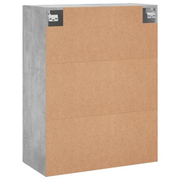 vidaXL Ντουλάπι Επιτοίχιο Γκρι Σκυροδεμ. 69,5x34x90cm Επεξεργ. Ξύλο 1 τεμ.