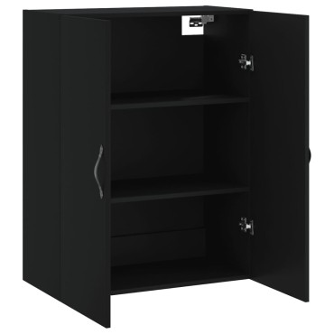 vidaXL Ντουλάπι Τοίχου Μαύρο 69,5x34x90cm από Επεξεργασμένο Ξύλο 1 τεμ.
