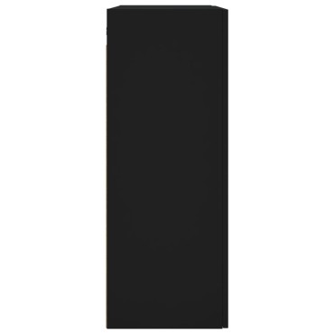 vidaXL Ντουλάπι Τοίχου Μαύρο 69,5x34x90cm από Επεξεργασμένο Ξύλο 1 τεμ.