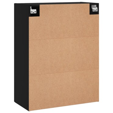 vidaXL Ντουλάπι Τοίχου Μαύρο 69,5x34x90cm από Επεξεργασμένο Ξύλο 1 τεμ.