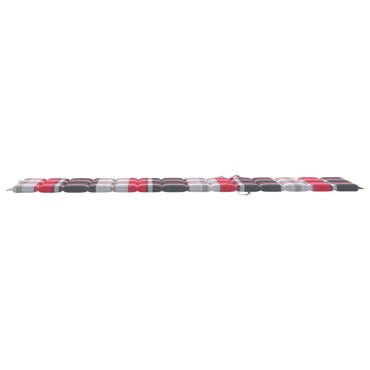 vidaXL Μαξιλάρι Ξαπλώστρας Κόκκινο Καρό 200x50x3cm από Ύφασμα Oxford