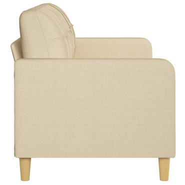 vidaXL Καναπές Τριθέσιος Κρεμ Υφασμάτινος 198x77x80cm 1 τεμ.