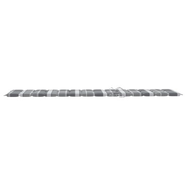 vidaXL Μαξιλάρι Ξαπλώστρας Γκρι Καρό 200x50x3cm από Ύφασμα Oxford