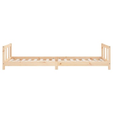 vidaXL Πλαίσιο Παιδικού Κρεβατιού 90x200cm από Μασίφ Ξύλο Πεύκου 1 τεμ. - Μονό