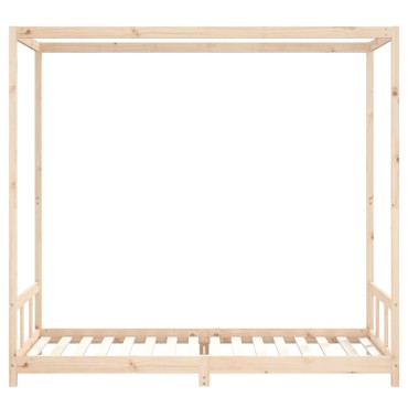 vidaXL Πλαίσιο Παιδικού Κρεβατιού 90x200cm από Μασίφ Ξύλο Πεύκου 1 τεμ. - Μονό
