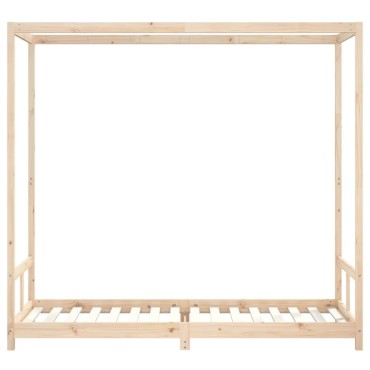 vidaXL Πλαίσιο Παιδικού Κρεβατιού 80x200cm από Μασίφ Ξύλο Πεύκου 1 τεμ. - Μονό