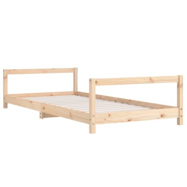 vidaXL Πλαίσιο Παιδικού Κρεβατιού 90x200cm από Μασίφ Ξύλο Πεύκου 1 τεμ. - Μονό