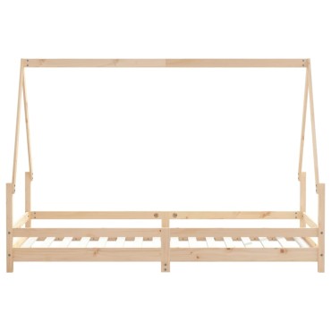 vidaXL Πλαίσιο Παιδικού Κρεβατιού 80x200cm από Μασίφ Ξύλο Πεύκου 1 τεμ. - Μονό