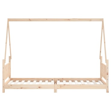 vidaXL Πλαίσιο Παιδικού Κρεβατιού 80x200cm από Μασίφ Ξύλο Πεύκου 1 τεμ. - Μονό