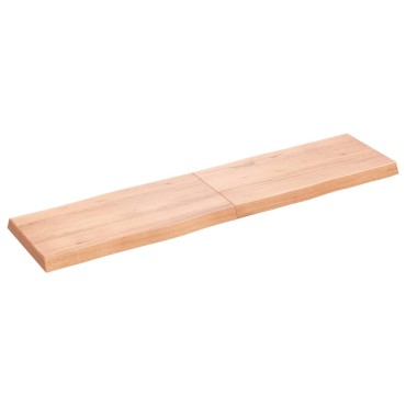 vidaXL Επιφ Τραπεζιού Αν Καφέ 160x40x(2-6)cm Ακατέργ. Μασίφ Ξύλο Δρυός 1 τεμ.