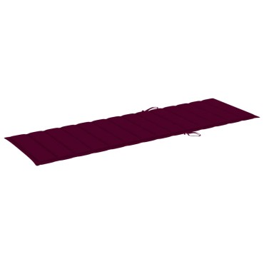 vidaXL Μαξιλάρι Ξαπλώστρας Μπορντό 200x60x3cm από Ύφασμα Oxford