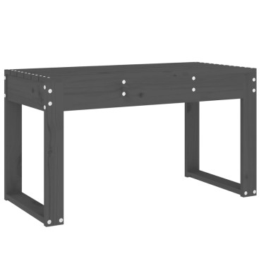 vidaXL Παγκάκι Κήπου Γκρι 80x38x45cm από Μασίφ Ξύλο Πεύκου 1 τεμ.