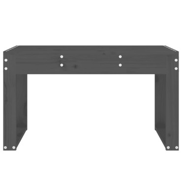 vidaXL Παγκάκι Κήπου Γκρι 80x38x45cm από Μασίφ Ξύλο Πεύκου 1 τεμ.