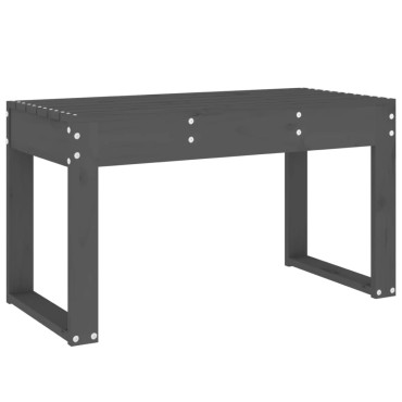 vidaXL Παγκάκι Κήπου Γκρι 80x38x45cm από Μασίφ Ξύλο Πεύκου 1 τεμ.