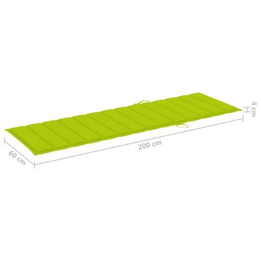 vidaXL Μαξιλάρι Ξαπλώστρας Αν. Πράσινο 200x60x3cm από Ύφασμα Oxford