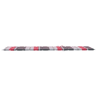 vidaXL Μαξιλάρι Ξαπλώστρας Κόκκινο Καρό 200x60x3cm από Ύφασμα Oxford