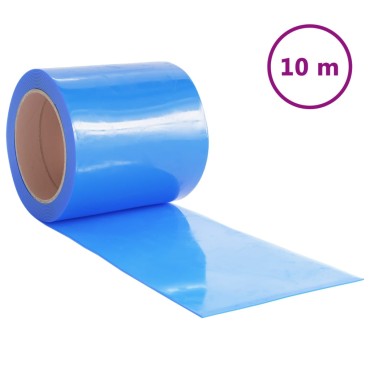 vidaXL Λωριδοκουρτίνα Μπλε 10 μ. 200 χιλ.x1,6 χιλ. από PVC