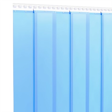 vidaXL Λωριδοκουρτίνα Μπλε 10 μ. 200 χιλ.x1,6 χιλ. από PVC
