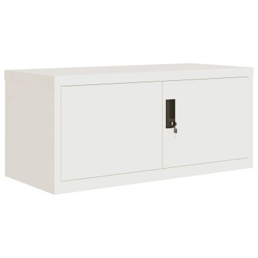 vidaXL Αρχειοθήκη Λευκή 90x40x40cm Ατσάλινη 1 τεμ.