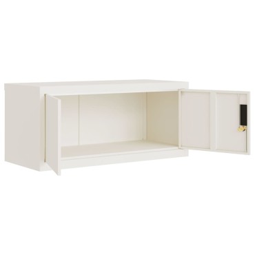 vidaXL Αρχειοθήκη Λευκή 90x40x40cm Ατσάλινη 1 τεμ.