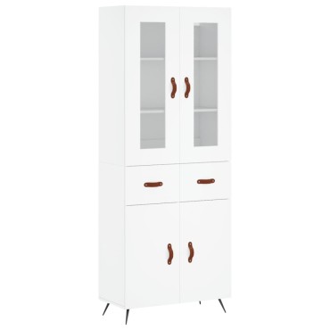 vidaXL Ντουλάπι Λευκό 69,5x34x180cm από Επεξεργασμένο Ξύλο 1 τεμ.