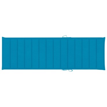 vidaXL Μαξιλάρι Ξαπλώστρας Μπλε Ρουά 200x70x3cm από Ύφασμα Oxford