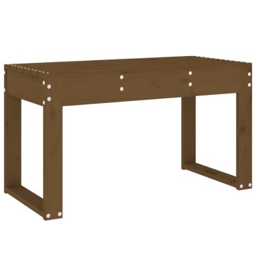vidaXL Πάγκος Κήπου Μελί 80x38x45cm από Μασίφ Ξύλο Πεύκου