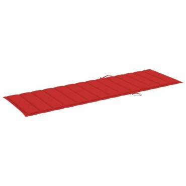 vidaXL Μαξιλάρι Ξαπλώστρας Κόκκινο 200x70x3cm από Ύφασμα Oxford