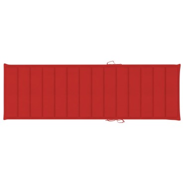 vidaXL Μαξιλάρι Ξαπλώστρας Κόκκινο 200x70x3cm από Ύφασμα Oxford
