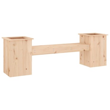vidaXL Ζαρντινιέρα Παγκάκι 184,5x39,5x56,5cm από Μασίφ Ξύλο Πεύκου 1 τεμ.