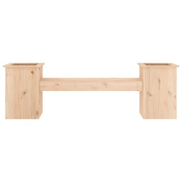 vidaXL Ζαρντινιέρα Παγκάκι 184,5x39,5x56,5cm από Μασίφ Ξύλο Πεύκου 1 τεμ.