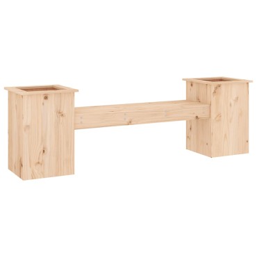 vidaXL Ζαρντινιέρα Παγκάκι 184,5x39,5x56,5cm από Μασίφ Ξύλο Πεύκου 1 τεμ.