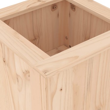 vidaXL Ζαρντινιέρα Παγκάκι 184,5x39,5x56,5cm από Μασίφ Ξύλο Πεύκου 1 τεμ.