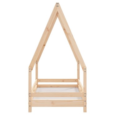 vidaXL Πλαίσιο Παιδικού Κρεβατιού 70x140cm από Μασίφ Ξύλο Πεύκου 1 τεμ. - Μονό