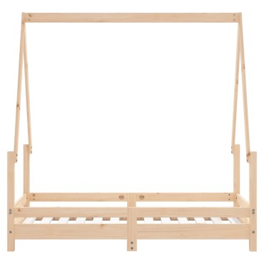 vidaXL Πλαίσιο Παιδικού Κρεβατιού 70x140cm από Μασίφ Ξύλο Πεύκου 1 τεμ. - Μονό