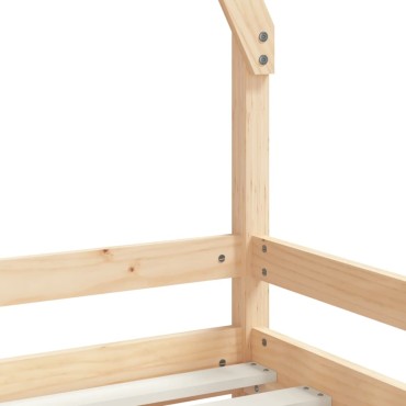 vidaXL Πλαίσιο Παιδικού Κρεβατιού 70x140cm από Μασίφ Ξύλο Πεύκου 1 τεμ. - Μονό