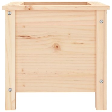vidaXL Ζαρντινιέρα Κήπου 40 x 40 x 39 εκ. από Μασίφ Ξύλο Πεύκου
