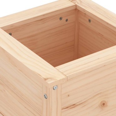 vidaXL Ζαρντινιέρα Κήπου 40 x 40 x 39 εκ. από Μασίφ Ξύλο Πεύκου