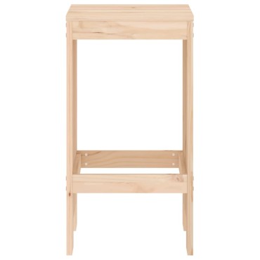 vidaXL Σκαμπό Μπαρ 2 τεμ. 40x36x75cm από Μασίφ Ξύλο Πεύκου