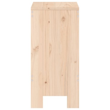 vidaXL Σκαμπό Μπαρ 2 τεμ. 40x36x75cm από Μασίφ Ξύλο Πεύκου