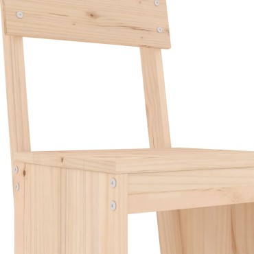 vidaXL Σκαμπό Μπαρ 2 τεμ. 40x48,5x115,5cm από Μασίφ Ξύλο Πεύκου