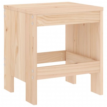 vidaXL Σκαμπό Κήπου 2 τεμ. 40x36x45cm από Μασίφ Ξύλο Πεύκου
