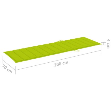 vidaXL Μαξιλάρι Ξαπλώστρας Αν. Πράσινο 200x70x3cm από Ύφασμα Oxford