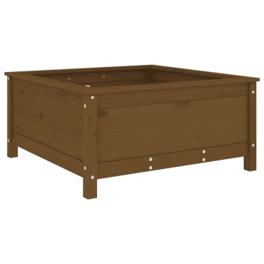 vidaXL Ζαρντινιέρα Μελί 82,5 x 82,5 x 39 εκ. από Μασίφ Ξύλο Πεύκου