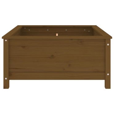 vidaXL Ζαρντινιέρα Μελί 82,5 x 82,5 x 39 εκ. από Μασίφ Ξύλο Πεύκου