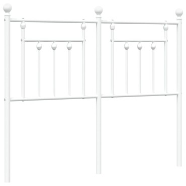 vidaXL Κεφαλάρι Λευκό Μεταλλικό 125x3x97cm 1 τεμ.