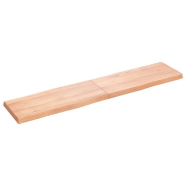 vidaXL Επιφ Τραπεζιού Αν Καφέ 180x40x(2-6)cm Ακατέργ. Μασίφ Ξύλο Δρυός 1 τεμ.